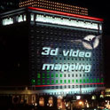 3D video mapping budynek